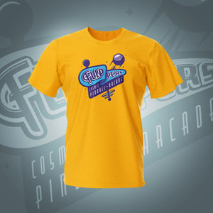 Flippers Light Gold Pinball T-Shirt | Pinball Invasion