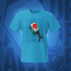 Pinball Red Button Lawlor sky Pinball T-Shirt | Pinball Invasion