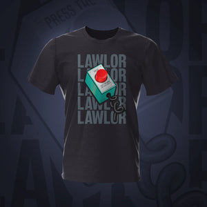 Pinball Red Button Lawlor Tweed Pinball T-Shirt | Pinball Invasion