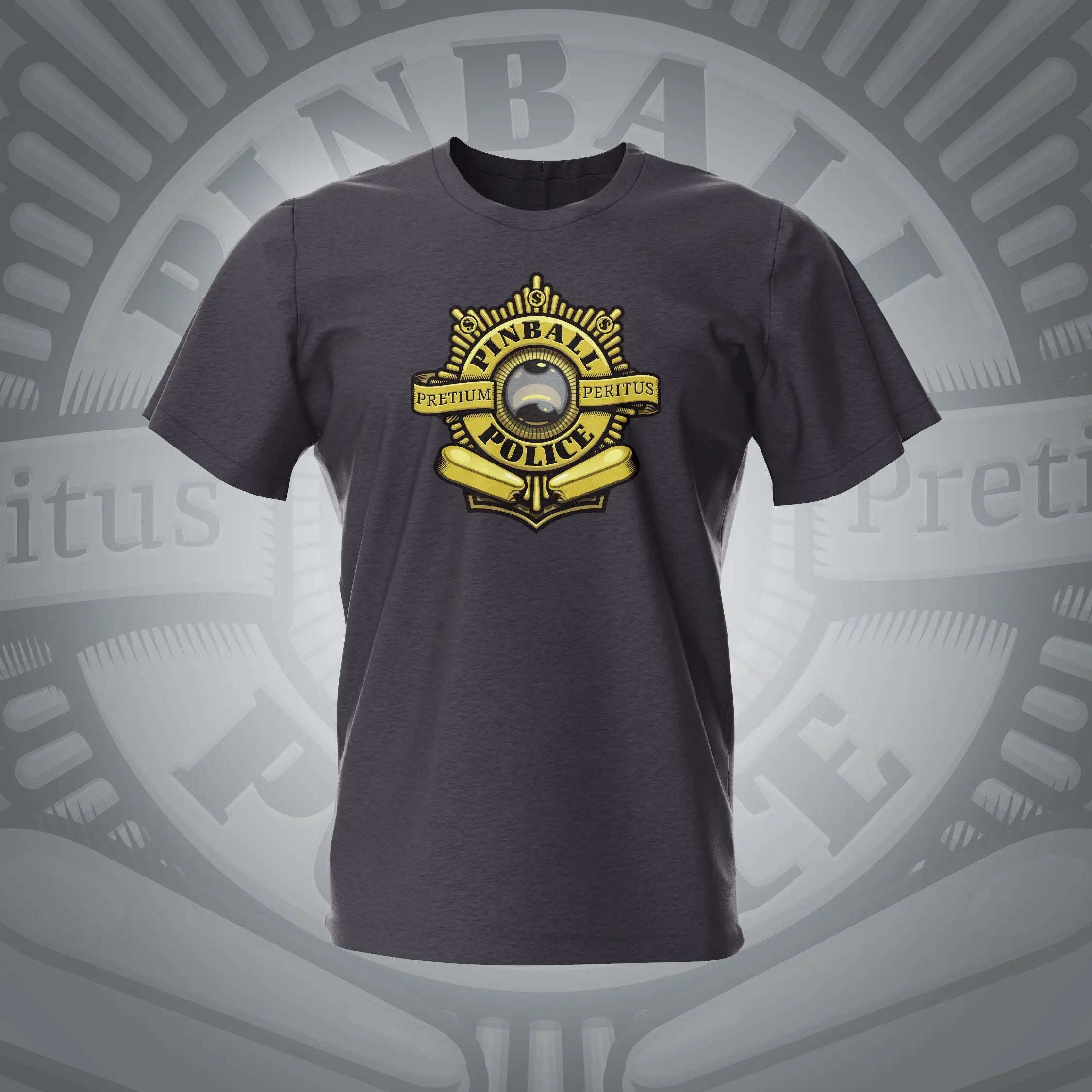 Price Police Tweed Pinball T-Shirt | Pinball Invasion