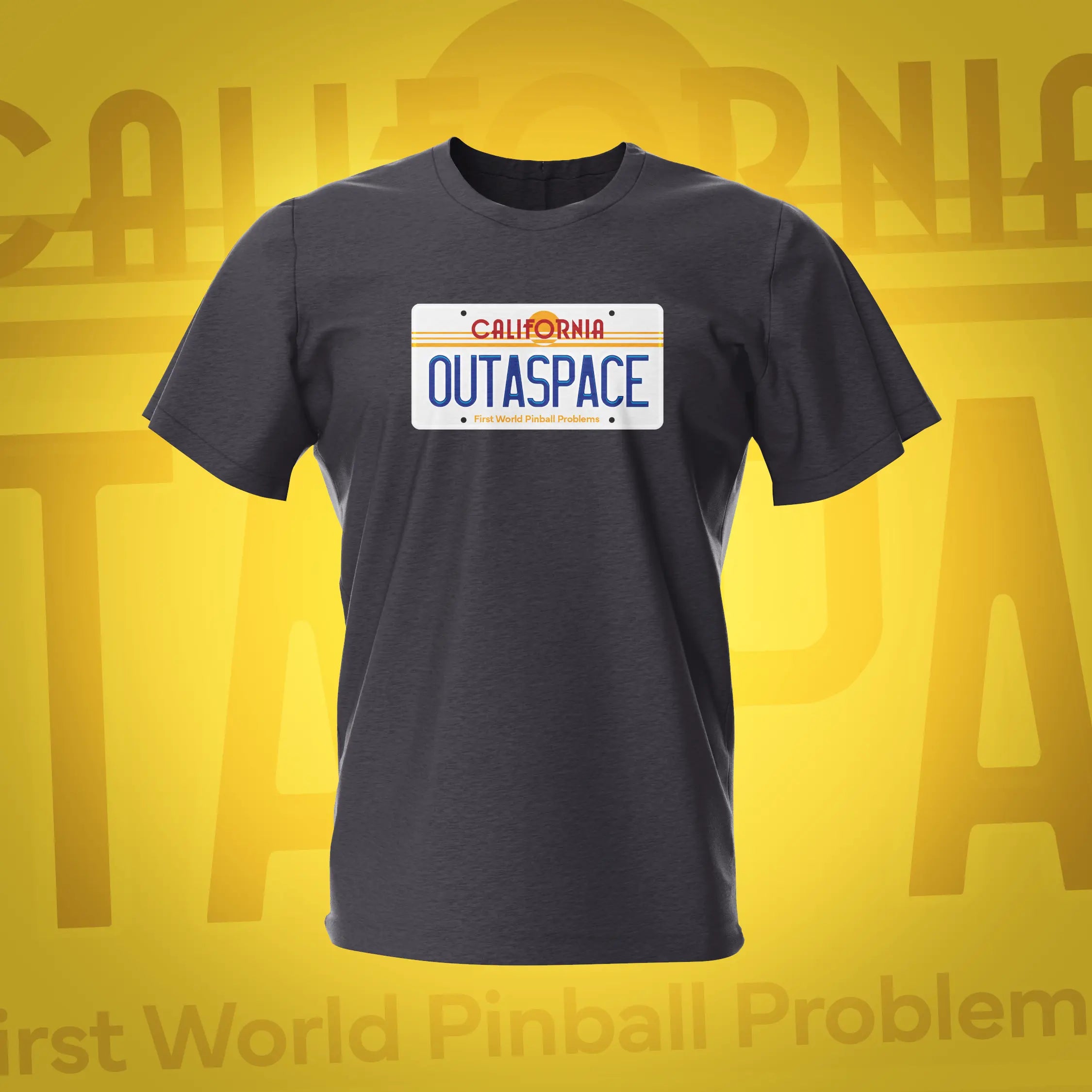 BTTF Outspace Tweed Pinball T-Shirt | Pinball Invasion