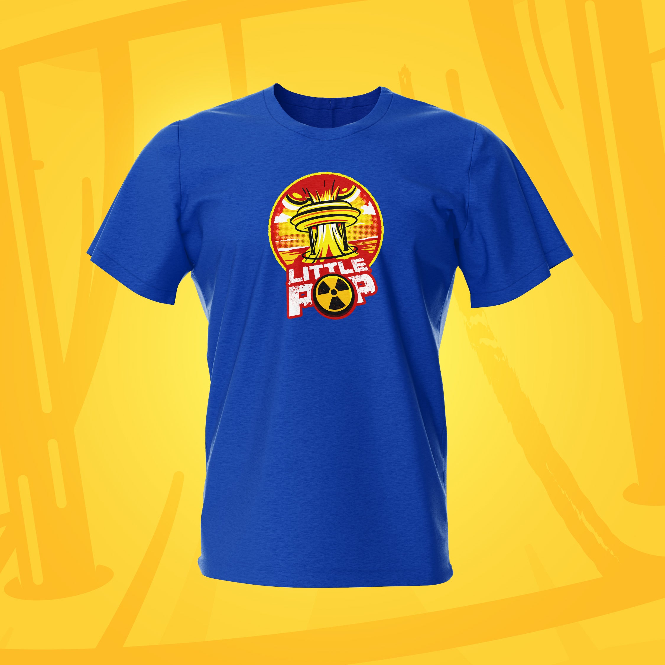 Little Pop Red / Royal Pinball T-Shirt | Pinball Invasion