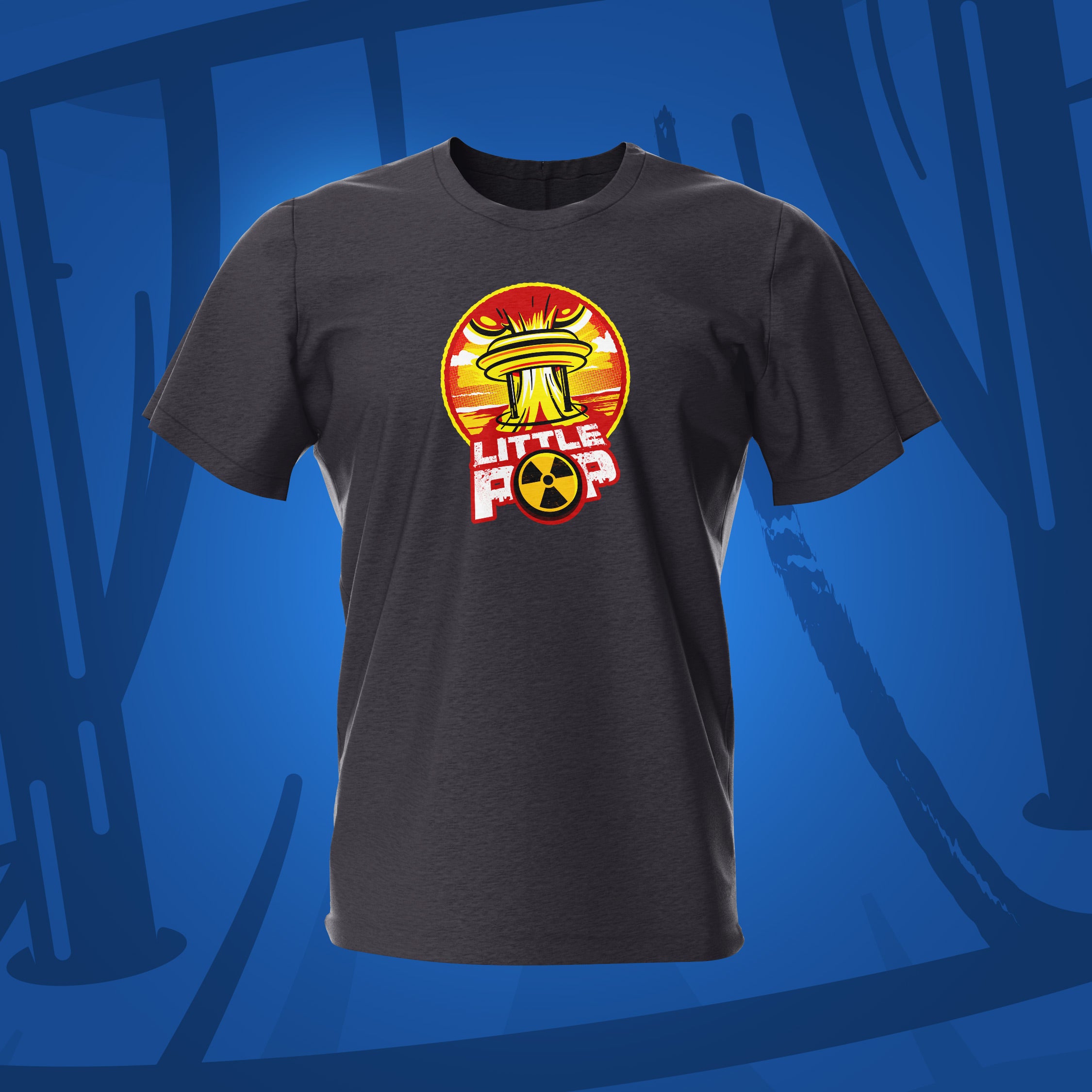 Little Pop Red / Tweed Pinball T-Shirt | Pinball Invasion