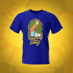 Soldering Sally Pinup Pinball Royal T-Shirt | Pinball Invasion