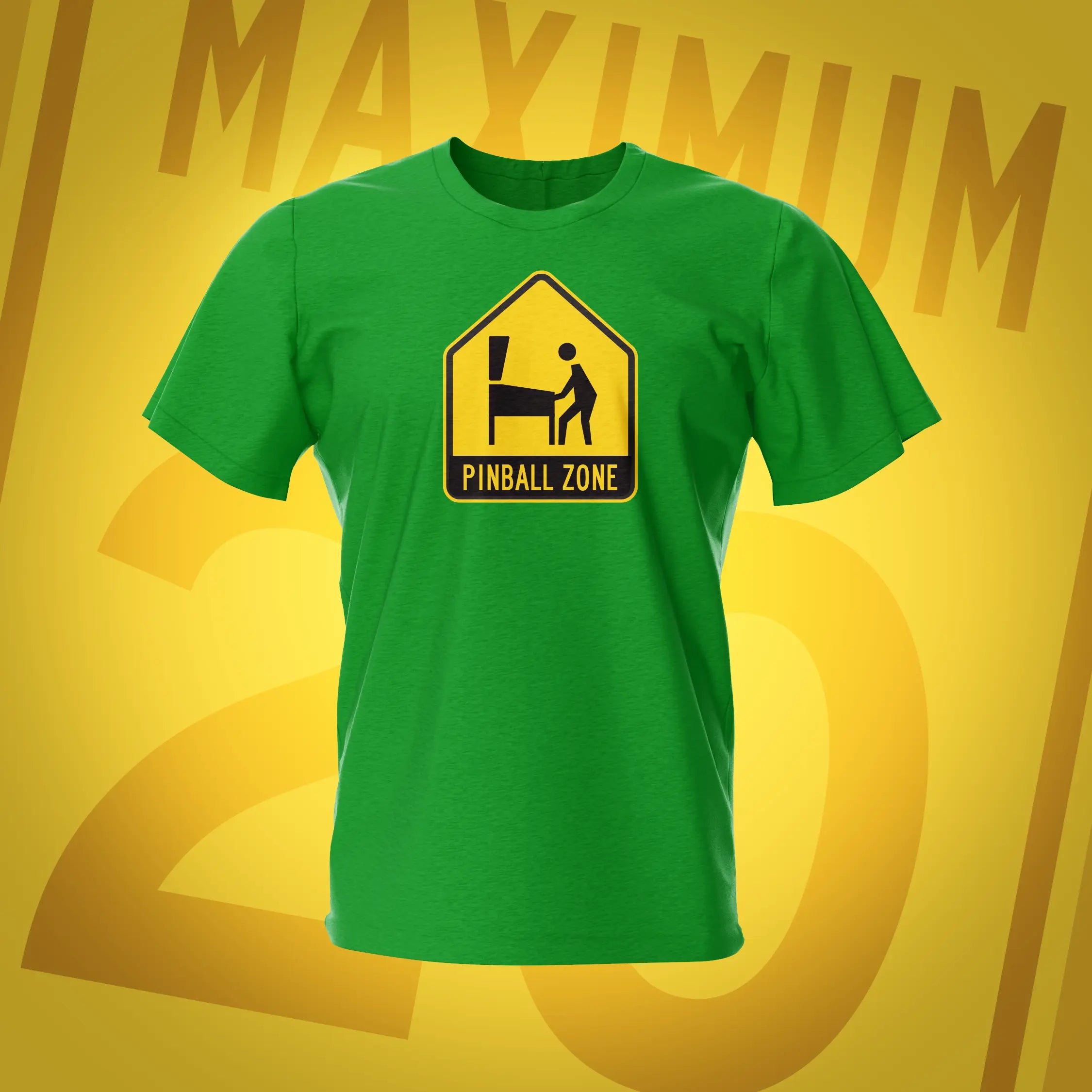 Pinball Zone Irish Green T-Shirt | Pinball Invasion