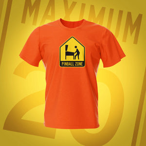 Pinball Zone Orange T-Shirt | Pinball Invasion