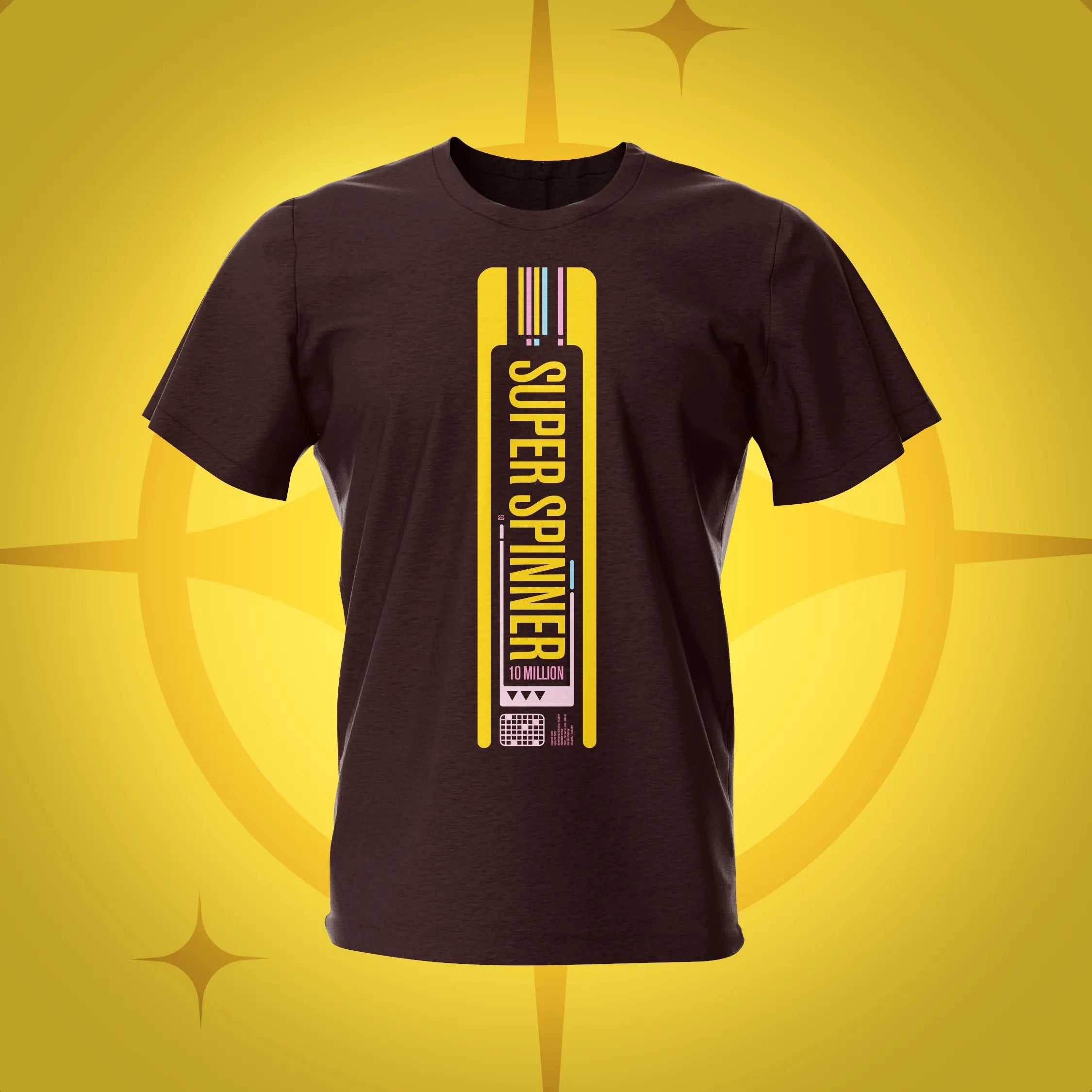 Star Trek Super Spinner  Dark Chocolate T-Shirt | Pinball Invasion
